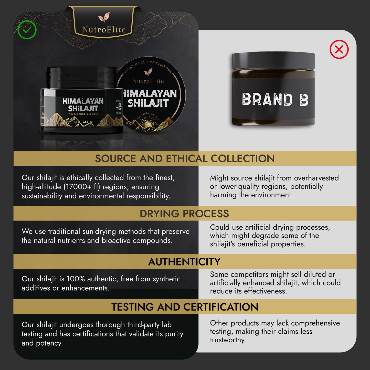 Pure Sun-dried Himalayan Shilajit Resin | 100% Natural & Authentic